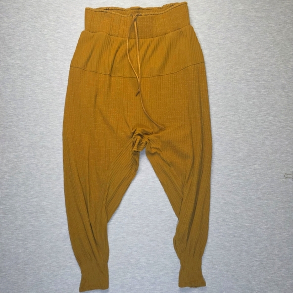 Free People Cant Handle This Harem Pants In Mustard Size Small - Picture 4 of 9